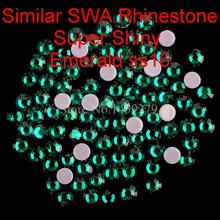 Top Quality! Emerald SS6 to SS30 Hotfix Rhinestones Hot Fix Crystal Rhinestone Similar SWA Super Shine 2024 - buy cheap