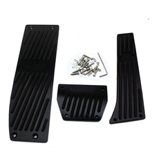 Black Aluminum Foot Rest Fuel Brake AT Pedals For BMW 5 6 Series E60 E61 E63 E64 Car Accessories 2024 - buy cheap