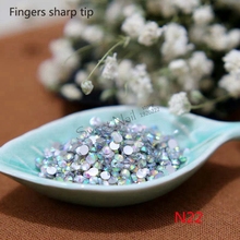 1000 pcs SS6 Multi-Color 14 Facets Resin Round Rhinestone Sparkling Rhinestones Nail Art Decoration DIY N22 2024 - buy cheap