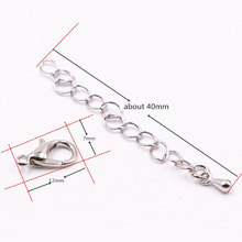 Wholesale 10pcs Metal Lobster Clasp Hook Silver-color Lobster Hooks Clasps For Jewelry Making Finding DIY Necklace Bracelet A540 2024 - buy cheap