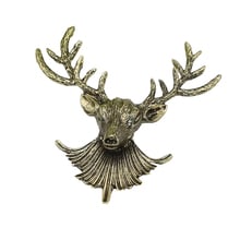 Sunspicems Retro Gold Color Elk Brooch Pins Metal Punk Jewelry 2024 - buy cheap