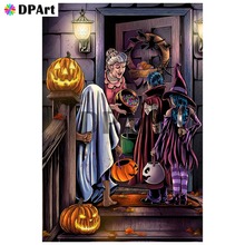 Diamond Painting 5D Full Square/Round Drill Halloween Pumpkin Children Daimond Embroidery Painting Cross Stitch Mosaic Pic M845 2024 - buy cheap
