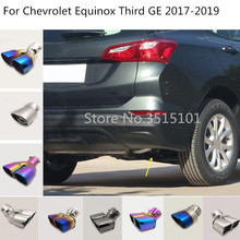 Car Cover Muffler End Stainless steel Tail Pipe Dedicate outlet Exhaust For Chevrolet Equinox Third GE 2017 2018 2019 2020 2024 - buy cheap