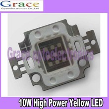 10pcs/lot 10W High Power LED Emitter 400Lm yellow wavelength 590-592nm DC9-11V 1050mA LED Light floodlight source 2024 - buy cheap