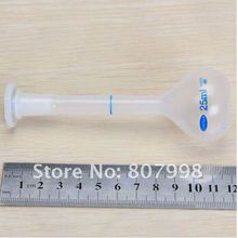 2 pcs/lot, 25ml Plastic Laboratory Lab Volumetric Flask for Lab Test with Screw Cap Precise Measurement 2024 - buy cheap