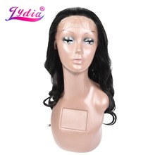 Lydia-Peluca de cabello sintético para mujer, cabellera artificial largo de encaje suizo de alta densidad, para uso diario, fiesta, Cosplay, Natural 2024 - compra barato