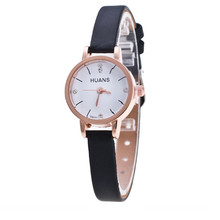 Женские кварцевые часы с кожаным ремешком, цвета розовое золото, в минималистическом стиле, роскошные повседневные наручные часы, подарок # C 2024 - купить недорого