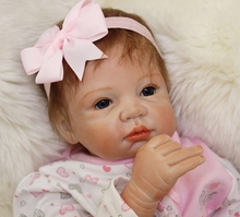 Bebes reborn 22 дюйма 55 см, мягкие силиконовые куклы для девочек, игрушки для детей, подарок boneca reborn menino Juguetes 2024 - купить недорого