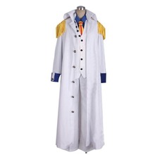2018 One Piece Admiral Aokiji Kuzan Cosplay Costume Marine Costume 2024 - buy cheap