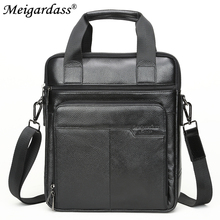 MEIGARDASS Genuine Leather Business Briefcase Men's Office Handbags Computer Laptop Bag Male Casual Shoulder Messenger Bags Tote 2024 - buy cheap