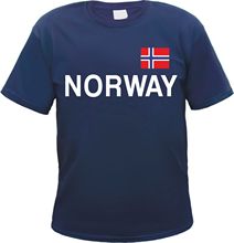 Camiseta Noruega-Dark-con estampado de bandera-S 3XL - Norway nrege 2024 - compra barato