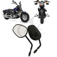 Боковые зеркала заднего вида для мотоцикла Harley Bobber Chopper Road Touring XL1200L XL883 XL883L Sportster Fatboy Softail Heritage 2024 - купить недорого