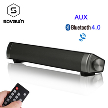 Sovawin Soundbar TV Bluetooth 4.0 Speakers Wireless 3D Surround Stereo Sound Bar with Subwoofer Support TF Card AUX For Phone PC 2024 - buy cheap