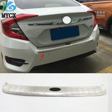 Stainless Steel Car Rear Cargo Trunk Protector Door Sill Plate Cover Trim For Honda Civic 2016 2017 Car Styling Accessories 2024 - buy cheap