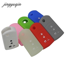jingyuqin 10pcs/lot Silicone 4 Button Remote Flip Key Fob Cover Case For Mazda 3 5 6 CX-7 CX-9 RX-8 2024 - buy cheap