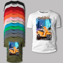 T-Shirt 243 Vespa Gts 300 Sporter  Yellow Motorcycle Classic Vintage Men 2019 Fashion Men Hot Sale  T Shirt Fashion Cool Shirts 2024 - buy cheap