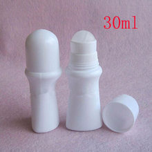 30ml white empty Plastic Roll On Bottle, 30cc deodorant roll on container essential oil Roll On Bottle for perfume F20171435 2024 - buy cheap