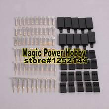 Free Shipping 10 Sets DIY Futaba/ JR Type 3 Pin Servo Battery Connector/Plug Set (Female and Male) Female with Hook 2024 - buy cheap
