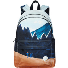 YIZISTORE Новый Пейзаж холст рюкзак женский большой емкости для отдыха дорожная сумка Школьный рюкзак для девочек-подростков 2024 - купить недорого