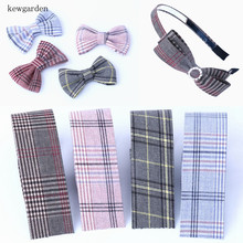 Kewgarden 50mm 5cm Plaid Cotton Layering Cloth Ribbons DIY Bowknot Satin Ribbon Handmade Tape Riband 4m/lot 2024 - buy cheap