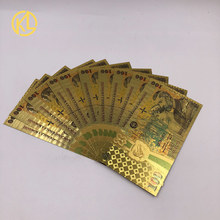 1000pcs/lot Romanian Gold Banknote 100 Lei souvenir Currency for 100th anniversary of the unification of Romania for collection 2024 - buy cheap