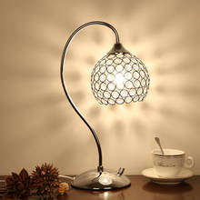 Minimalist Living Room Decoration Table Lamp Crystal Fashion Romantic Bedroom Desk Lamp Crystal Lampshade 2024 - buy cheap
