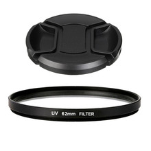 62mm UV Filter + Lens Cap For Sony for Pen  For NIKON D3000 D5000 D3100 D3200 D5200 70-300 D7100 D7000 D5100 2024 - buy cheap