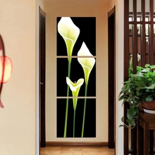 Flor bonita calla lírio imagem moderna decoração de casa flores pintura em tela arte da parede modular escritório decoração da parede 2024 - compre barato