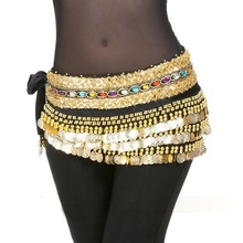 248-coin Double-strand Diamond Belly Dance Belt, Belly Dance Belts Belt Ornaments, Egypt Waist Chain 2024 - buy cheap