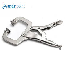 Mainpoint  7" Locking Pliers Alloy Steel  Welding Locking C Clamp Pliers Round Wood Tenon Locator  Woodworking Clips Hand Tool 2024 - buy cheap