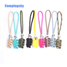 CAMPINGSKY-Llavero Paracord con 7 hilos cuerda de paracaídas, linterna, Kit de supervivencia al aire libre, tejido de Paracord, 550 2024 - compra barato