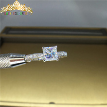 Anel de diamante de moissanite ouro 18k 750au, 100% vvs cor d com certificado nacionais mo-00113 2024 - compre barato