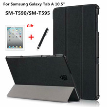 Capa para samsung galaxy tab a 10/10 "t590 t595 t597 com proteção ultra fina, capa inteligente para tablet dormir e despertar 2024 - compre barato