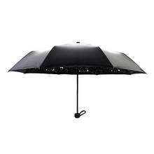 Творческий звездное небо дождя зонт унисекс Нескользящие складной зонтик, УФ Защита женский черный покрытие Зонт ветрозащитный зонтик A40 2024 - купить недорого