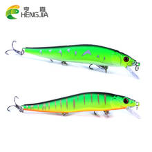 HENGJIA 1PCS/lot 14cm 23g Fishing Lure Minnow Hard Bait with 3 Fishing Hooks Fishing Tackle Lure 3D Eyes 10 Colors Free Ship 2024 - buy cheap