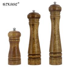 Salt and Pepper Mill, Solid Wood Pepper Mill with Strong Adjustable Ceramic Grinder 5" 8" 10"-Kitchen Tools 2024 - buy cheap