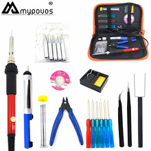 Soldering Iron 60W Adjustable Temperature Electric Solder Iron Rework Station Mini Handle Heat Pencil Welding Repair Tools kit 2024 - buy cheap