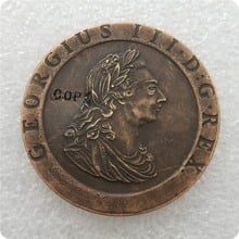1797 Великобритания Пенни Монеты копия памятные монеты-Реплика монеты медаль коллекционные монеты 2024 - купить недорого