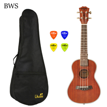 BWS 23 inch Ukelele Hawaii guitar 4 string Wooden for Ukulele Concert with Bag sets Mini Guitar Ukulele Electric UK2322A 2024 - buy cheap