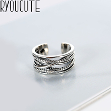 Bohemian Vintage Silver Color Multilayer Rings for Women Wedding Trendy Jewelry Large Adjustable Antique Rings Anillos 2024 - buy cheap
