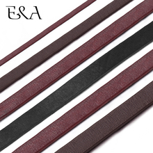 2*2mm 10*2mm Red Flat Genuine Leather Rope String Uninterrupted Cord Men Bracelet Jewelry Craft Making DIY Findings Accessories 2024 - buy cheap