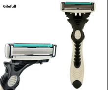 Profissional 16 unidades/pacote qualidade máquina de barbear 6-layer lâminas de barbear de segurança manual barbeador cuidados com o rosto barba removedor de pêlos 2024 - compre barato