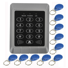Sistema de Control de acceso con teclado, cerradura de puerta de entrada de seguridad RFID, con 10 llaves para sistema de seguridad de entrada 2024 - compra barato