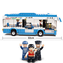 235pcs City Bus Compatibie Building Blocks Toy Kit DIY Educational Children Christmas Birthday Gifts 2024 - buy cheap