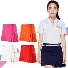 Woman Golf Short Skirt Summer Pantskirt Anti Emptied Golf Shorts Pleated Skirts Tennis Safety Wrinkle Skorts D0672 2024 - buy cheap