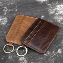 New Retro PU Leather Bank Card Passport bag Mini Card Wallet Men Business ID Credit Card Holder Cards Pack Cash Pocket C139 2024 - buy cheap