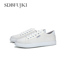 SDBFUJKI/Мужская простая однотонная модная повседневная парусиновая обувь; маленькие белые туфли; Всесезонная обувь 2024 - купить недорого