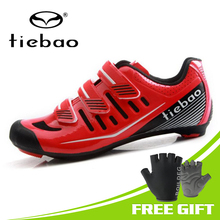 Tiebao обувь для шоссейного велосипеда дышащая сетчатая верхняя велосипедная обувь с самоблокирующимся верхом sapatilha ciclismo Спортивная обувь для гоночного велосипеда 2024 - купить недорого