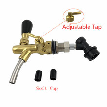 Beer Tap Faucet with Ball Lock Disconnect,Adjustable Facuet Chrome Golden plating For Cornelius Keg,homebrew kegging kit 2024 - buy cheap