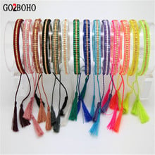 Женские браслеты-каффы Go2boho miyaki, многоцветные летние ювелирные изделия, Мехико, подарок ручной работы с бусинами 2024 - купить недорого